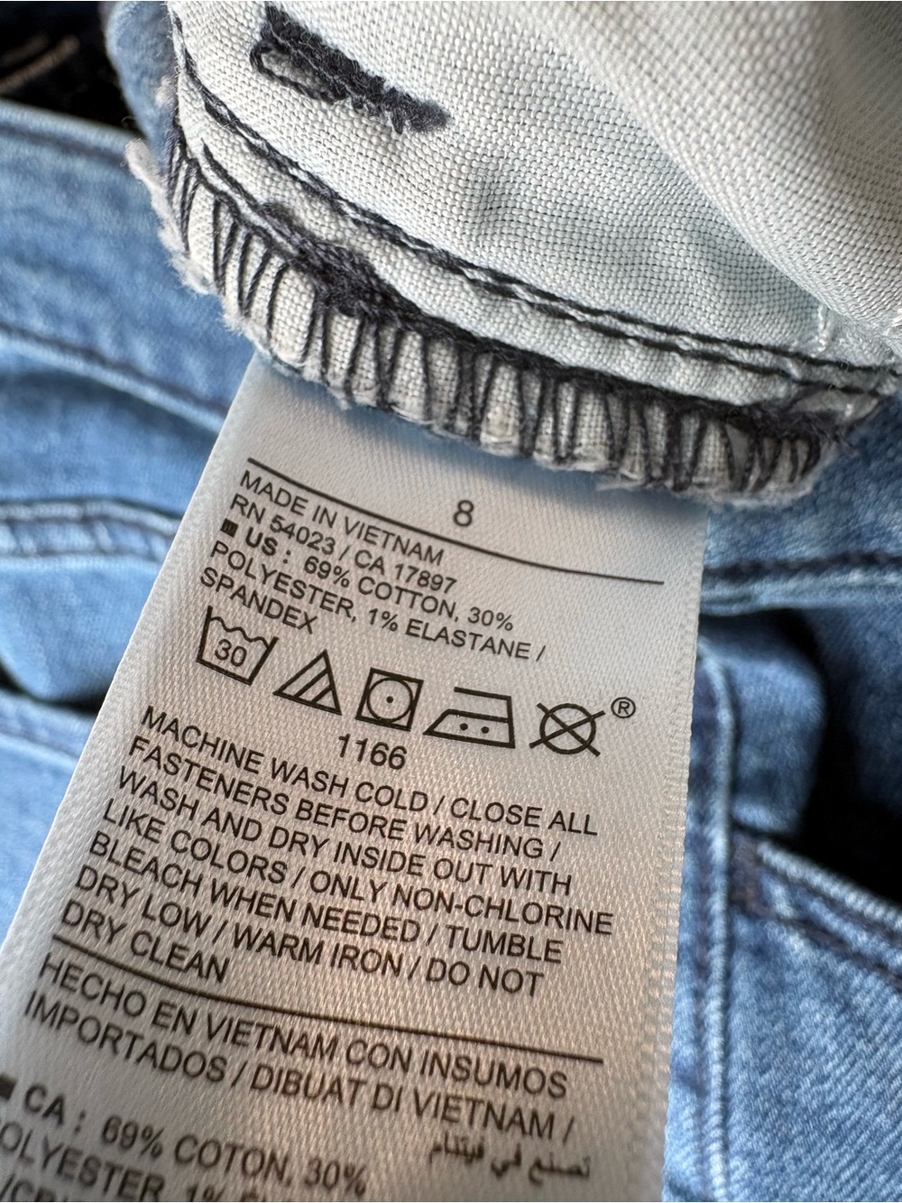 Old Navy High Rise Wow Wide-Leg New Moon Blue Medium Wash Jeans Sz 8 Comfy - Picture 4 of 8